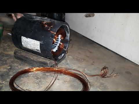 How to rewind a 2 hp single-phase motor