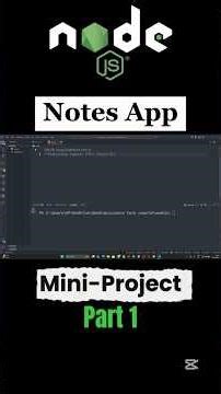 Mini Notes App in Node.js using fs module #coding #nodejs