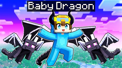 I become a baby dragon in Minecraft!
