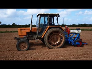 Chantier de semis de betteraves ! Renault 551s + Monosem