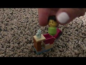 Lego high chair tutorial. It's super easy to build and you just need a few simple pieces.