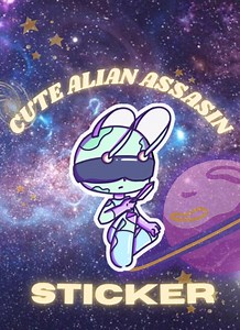 Cute Assassin Alien Chibi Sticker - Etsy Canada