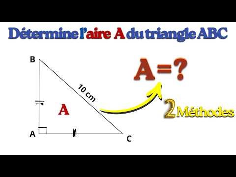 Isosceles right triangle: 2 methods to find the area (Pythagorean theorem vs. formula)
