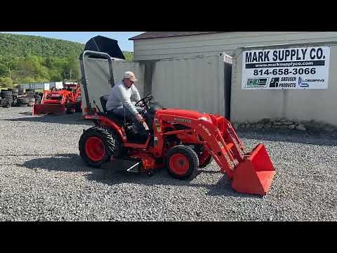 NICE 2012 Kubota B2320 Compact Tractor Loader 60" Belly Mower 3 Point Hitch 540 PTO 23 HP Diesel !!