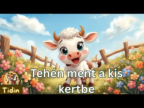 Tehén ment a kis kertbe | Vidám magyar #gyerekdal 🐮🐰🐷🦆🐑 #gyerekeknek