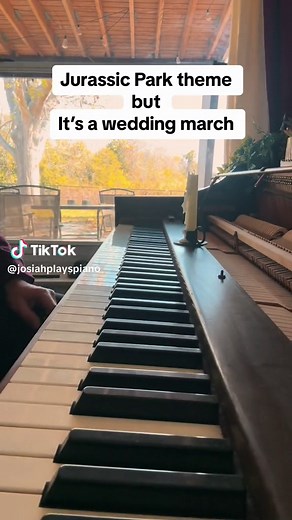 Unique Wedding Piano Mashup Inspired by Jurassic Park