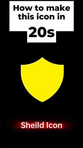 How to Make a Shield Icon in 20 Seconds | Adobe Illustrator #graphicdesign #tutorial