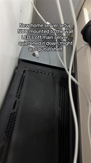 New starter home server setup #intelnuc #homeserver #techtok #dawidstech