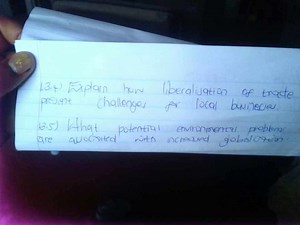 13.4) Explain how liberalization of trade presents challenges f... | Filo