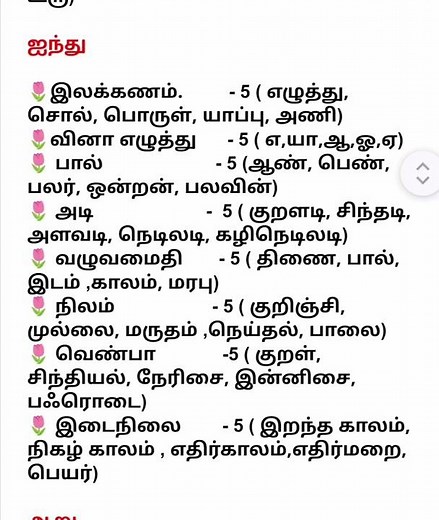 Grammar in Tamil Numbers