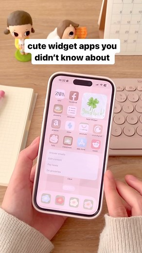 kotone | studio cherii 🍒 | make your home screen look cute with these 3 widget apps!📱✨ 1. note widget - receive and send drawings to your friends 2. clear apps - the... | Instagram