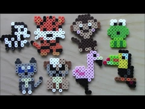 Easy Perler Bead Animals Keychains and Magnets #3