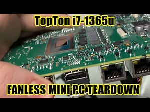 Topton i7 1365U Teardown Fanless Quiet Mini PC Repaste w K5 Pro & PTM7950 Pad Review #wisebuyreviews
