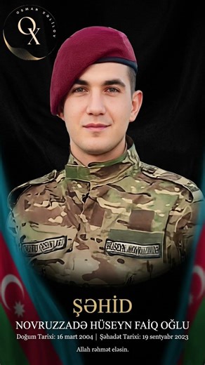 Novruzzadə Hüseyn vətən müharibəsi şəhidi
