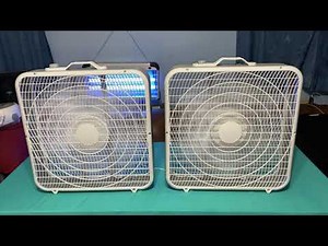 Two Comfort Zone Box Fans by Aero Speed