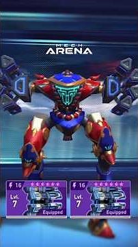 Panther + Helix Rack 16 🔥| Mech Arena Gameplay #mecharena #mecharenarobotshowdown #gaming #shorts