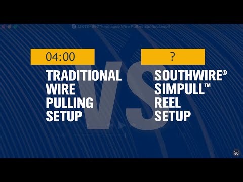 SIMpull Reel vs. Traditional Wire Pull Timelapse Comparison