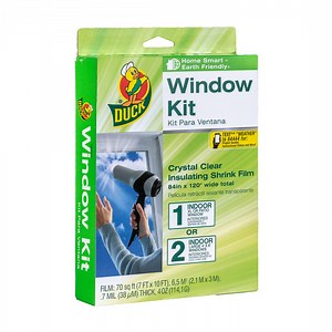 Duck Shrink Film Window Insulation Kit, Indoor, 84 in. x 120 in.