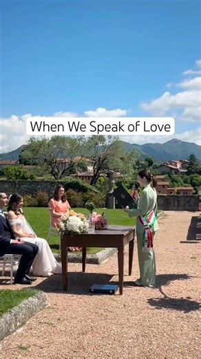 English Wedding Ceremony in Italy | Words About Love