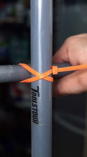 How to use Zip Tie to Connect two poles or pipes