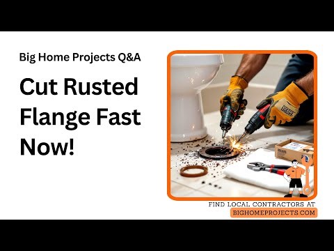 Oscillating Tool Flange Cut: Rusted Toilet Flange Fix