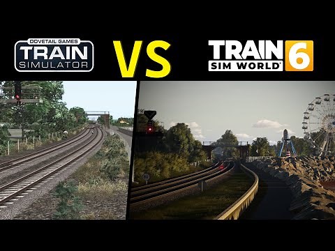 Riviera Line Comparison Train Simulator classic VS Train Sim World 6