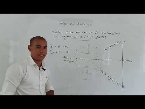 Motion of an electron inside electric and magnetic field (CROSS FIELD)