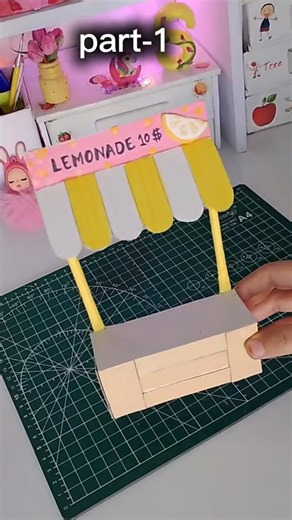 Mini 🍋lemonade 😍stall (part 1) #diy #crft #tranding