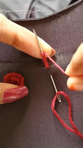 how to make bullion knot flower step by step#shorts#bullionknot#satisfying embroidery