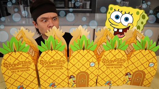 The fastest Burger King x Spongebob meal ever eaten