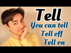 Todo sobre el verbo TELL en INGLÉS