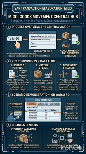 What is MIGO TRANSACTION of SAP ?