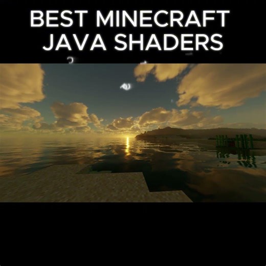 Best Beach Sunset Shader for Minecraft Java #minecraft #shader #phonk #fyp #rate