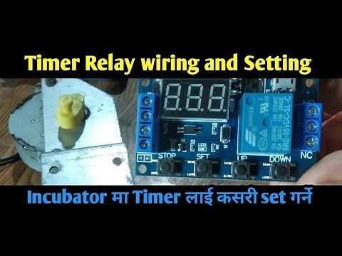 Trigger Delay Timer Model JZ-801 full setting and wiring in Nepali || Automatic egg turner||