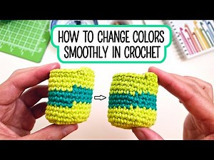 How to do a smooth color change | Easy crochet tutorial