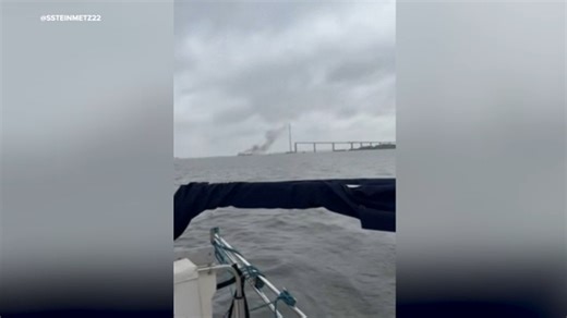 Explosion on cargo ship closes Baltimore shipping channel near bridge collapse site