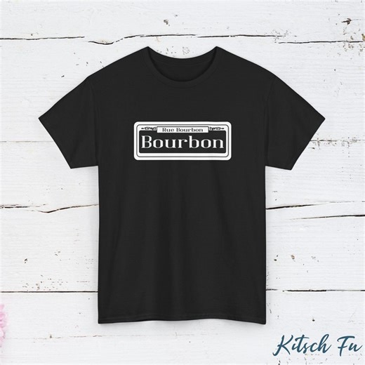 Bourbon Street Shirt | New Orleans Street Sign Tee | French Quarter NOLA Shirt | Minimal Travel Graphic Top - Etsy