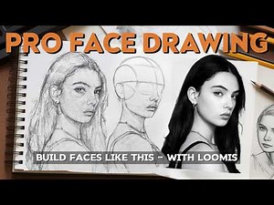 Learn FACE DRAWING like a PRO in 13 Minutes - LOOMIS METHOD Tutorial