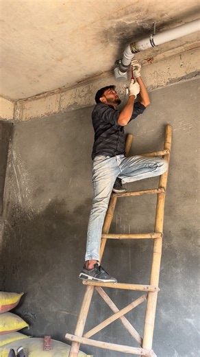 Mohd Farman | Under Ceiling Soil Drain Water Fitting.🛠️⚙️ #plumbing #plumbinglife #plumbingwork #plumbingservices #plumbingsolutions #bathroomdesign... | Instagram