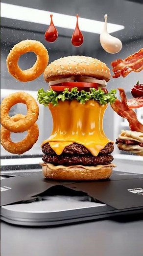 Burger Ad | Juicy Beef & Chicken Burger Commercial | Best Burger Add 2025 #foryou #add #animation