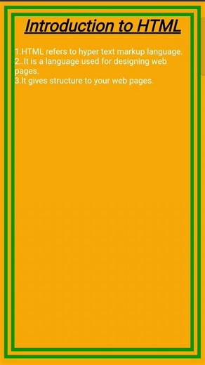 Introduction to html