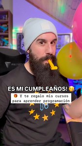 372K views · 8.3K reactions | Hoy es mi cumpleaños, pero ya te regalo yo mis cursos de programación! 拾 #programacion #programadores #cursos #curso #tecnologia | Brais Moure | Facebook