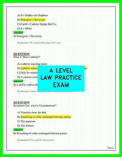 Mastering A Level Law Practice Exams 2026: Full Paper Walkthrough and Expert Techniques