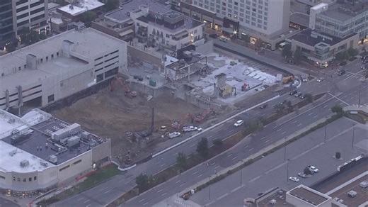 Former Crate & Barrel store being demolished for new development