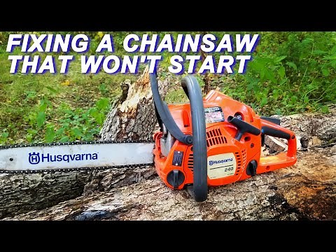 Fixing A Husqvarna Chainsaw That Won't Start By A Very Different Way