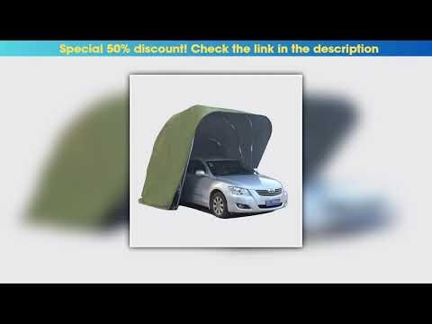 Unboxing 5.5M Semi-automatic Stainless Steel Automatic Mobile Garage Sun Protection Folding Telesco