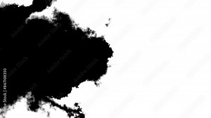 ink transition splatter blot spreading Stunning Chamber Isolating Beautiful Watercolor Drops. stroke ink brush blot, splat, fluid art, overlay, watercolor transition. 4k 3d splatter Editing effect.