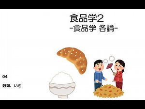 [講義]食品学2 穀物、芋類について
