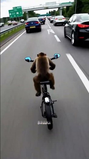 This Monkey Navigates Highway Traffic Better Than YOU!