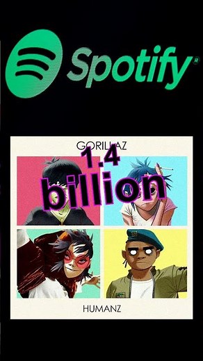 GORILLAZ HUMANZ AND CRACKER ISLAND ALBUMS SURPASS 1 BILLION STREAMS ON SPOTIFY